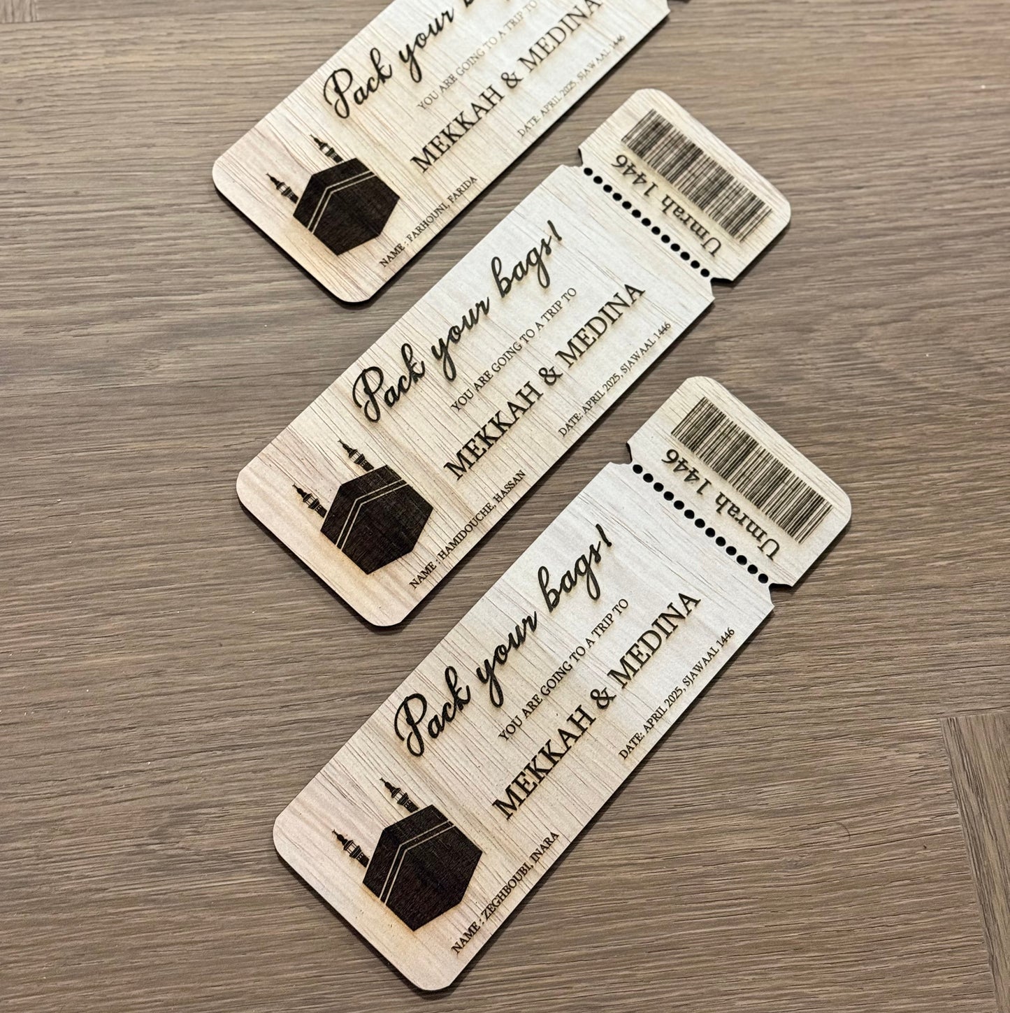 Boarding-pass ‘pack your bags’