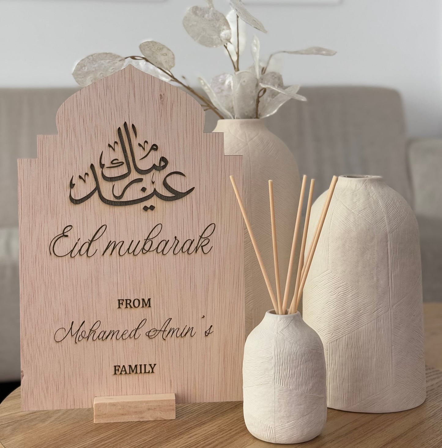 Eid welkomstbord klein