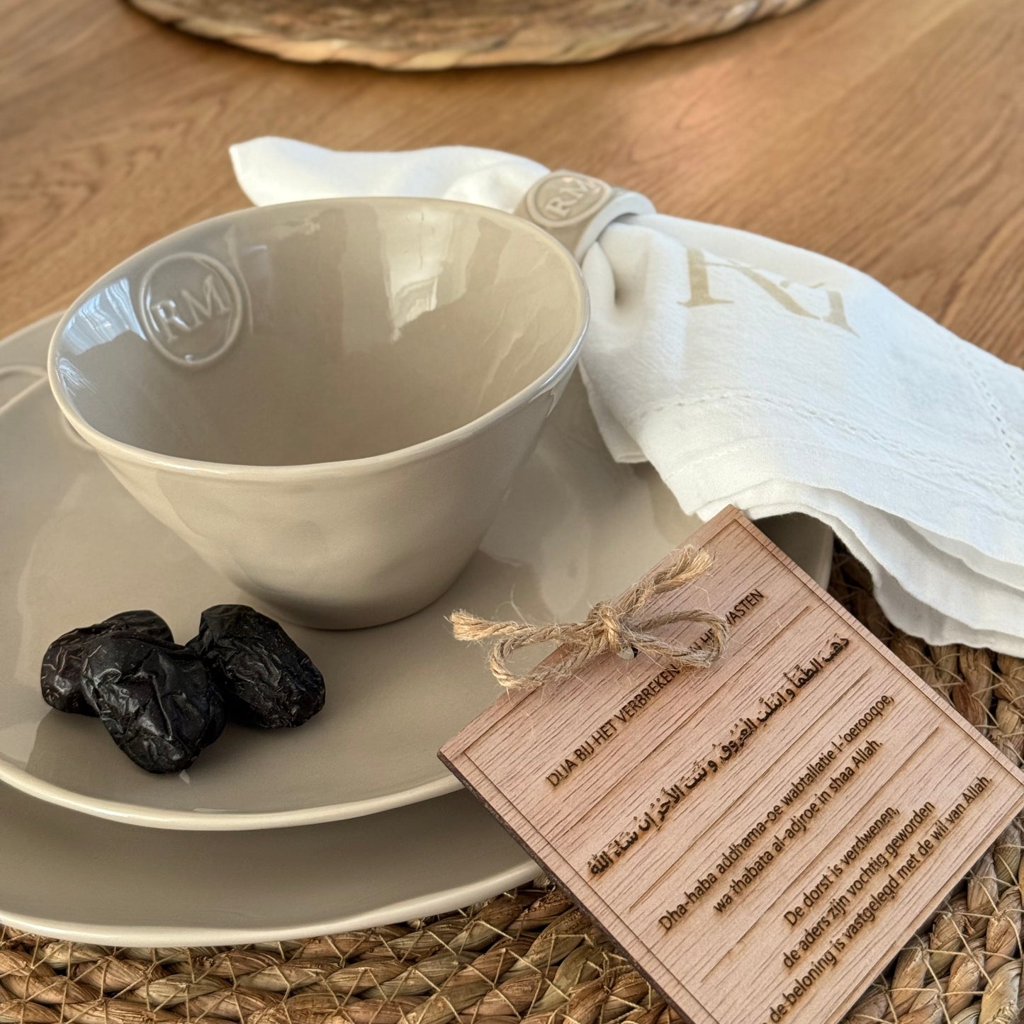 Houten Dua Kaart Ramadan – Dua bij Iftar (per 4 stuks)